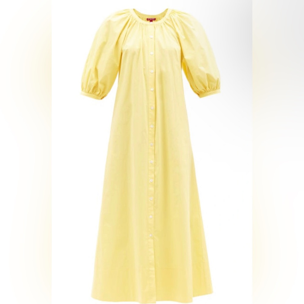 STAUD Vincent cotton button down dress